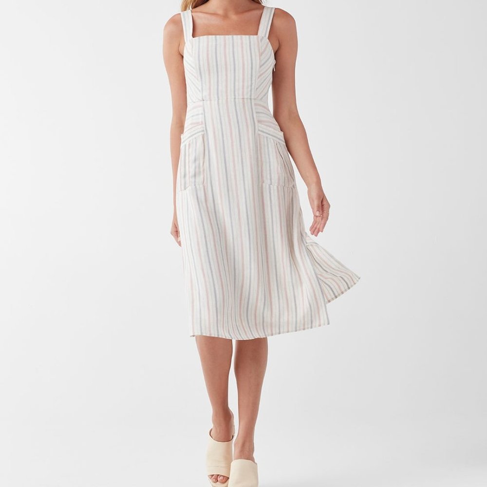 New + Splendid + Dume Stripe Tank Pocket Dress